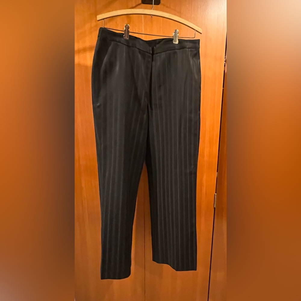 Jones New York Black Striped Dress Pants, size 10